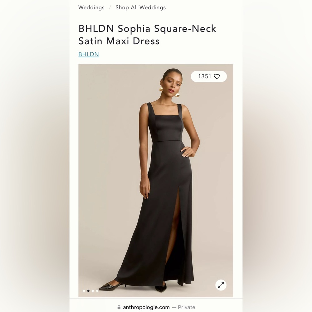 BHLDN square neck dress